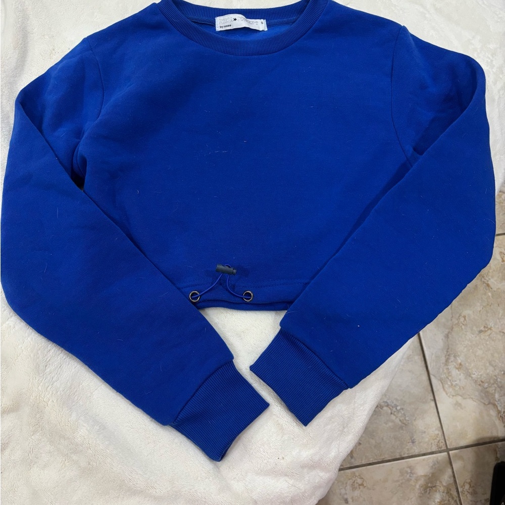 Blue Crew Neck Women's Sweater